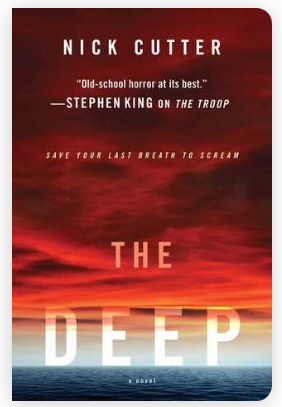 The Deep cover letters over the sunset