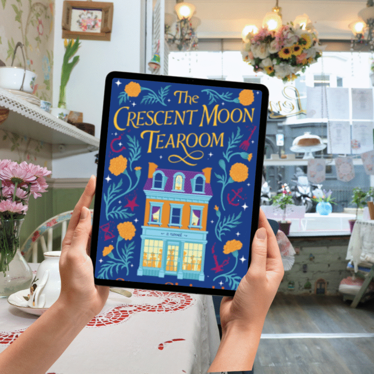Ereader in tea room
